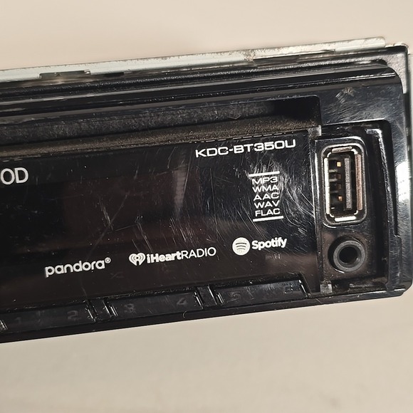 KENWOOD KDC-BT350U Single-DIN In-Dash CD Receiver with Bluetooth Ready - Picture 3 of 12